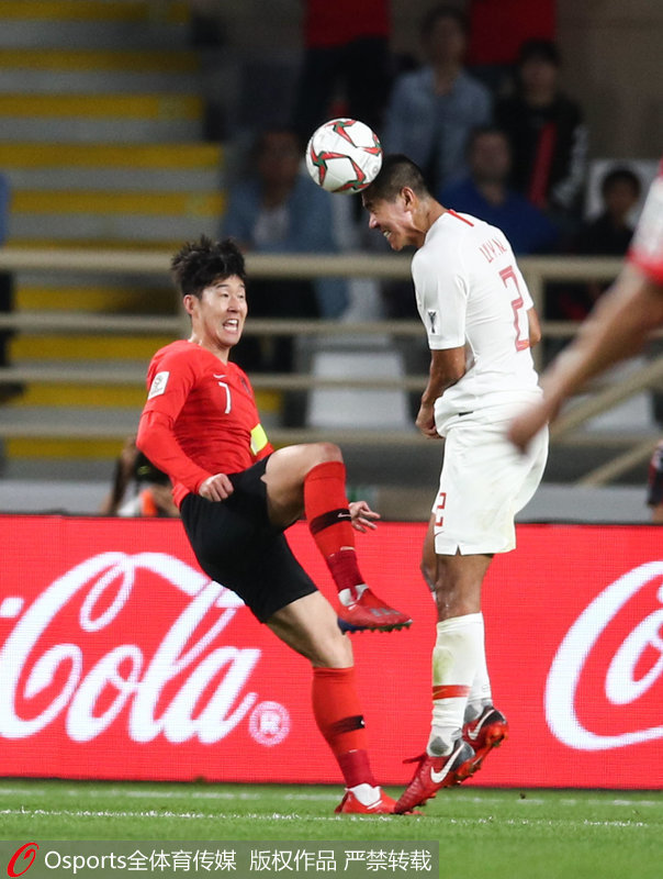 Copa Asiática: Coreia do Sul vence a China e garante liderança no grupo C