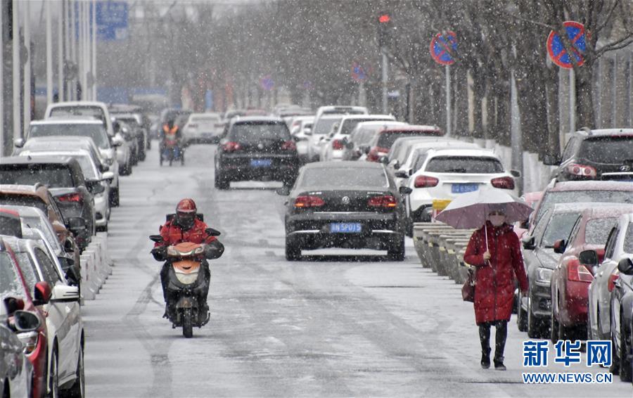 Beijing coberta de branco após primeira queda de neve do ano