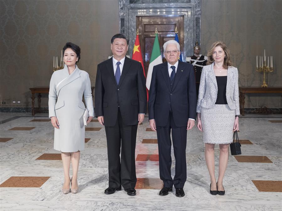 Presidentes chinês e italiano concordam em promover maior desenvolvimento dos laços