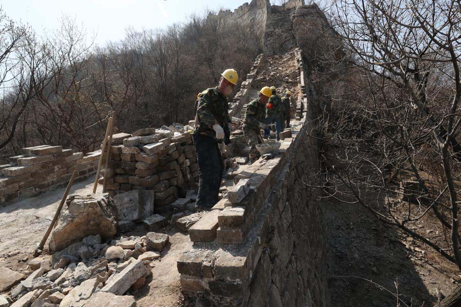 China reforça proteção da Grande Muralha