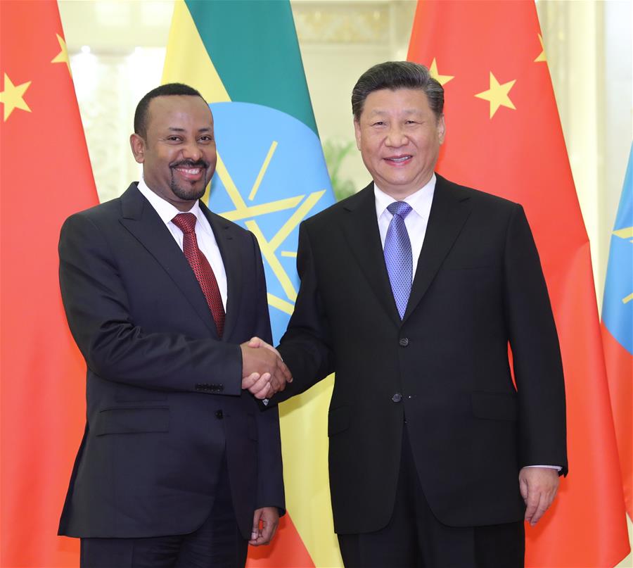 Xi reúne-se com primeiro-ministro etíope