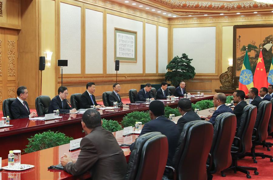 Xi reúne-se com primeiro-ministro etíope