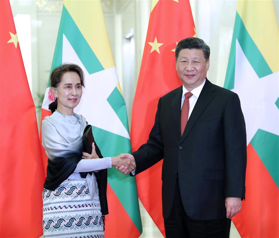  Xi se reúne com conselheira de Estado de Mianmar Aung San Suu Kyi