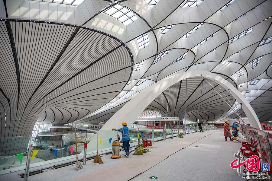 Novo aeroporto internacional de Beijing aberto à imprensa