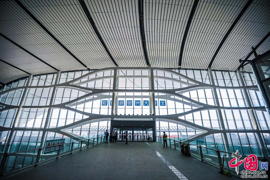 Novo aeroporto internacional de Beijing aberto à imprensa