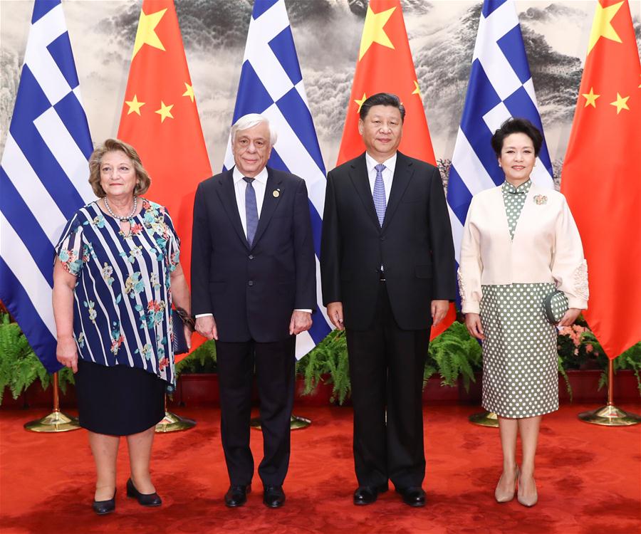 Xi realiza conversações com presidente da Grécia