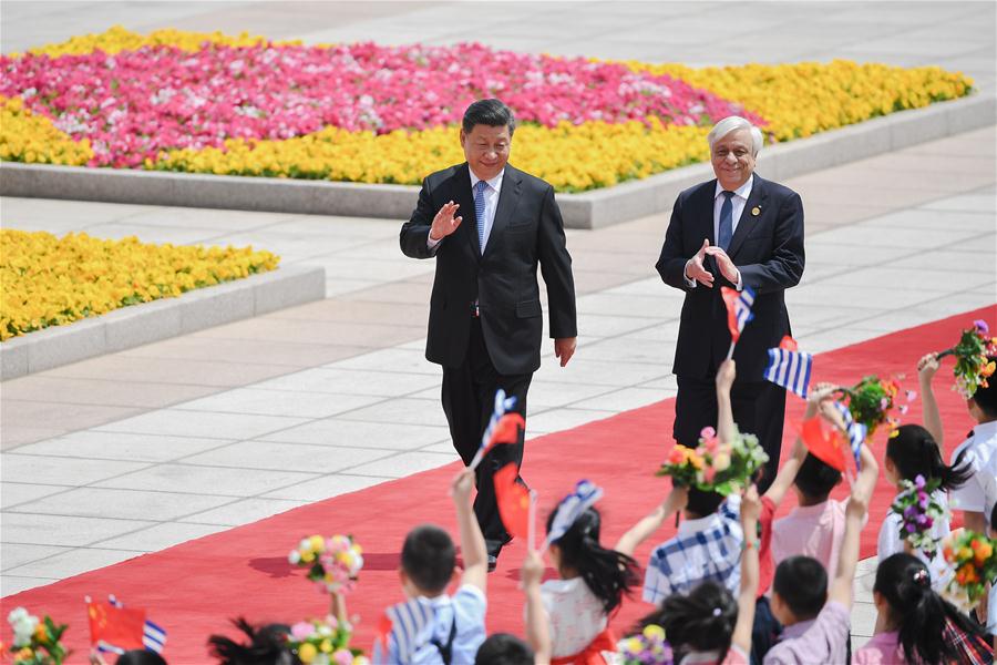 Xi realiza conversações com presidente da Grécia