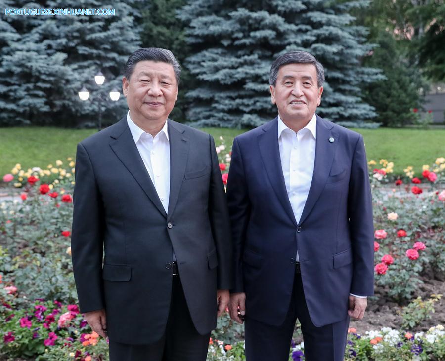 Presidentes chinês e quirguiz prometem promover os laços bilaterais