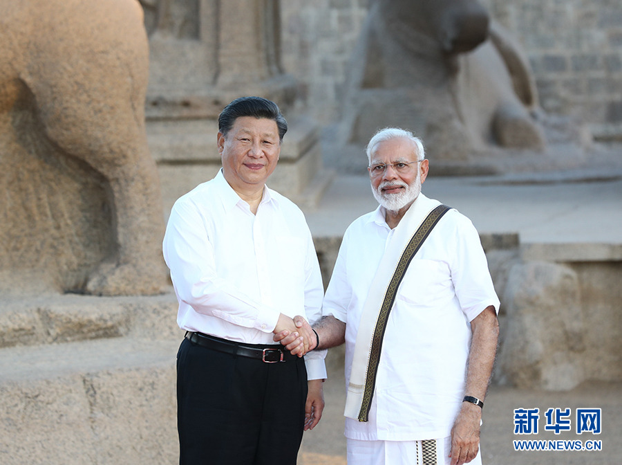 Xi recebe calorosas boas-vindas na Índia