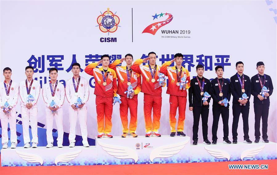 Jogos Mundiais Militares: China ganha ouro no tênis de mesa masculino por equipes