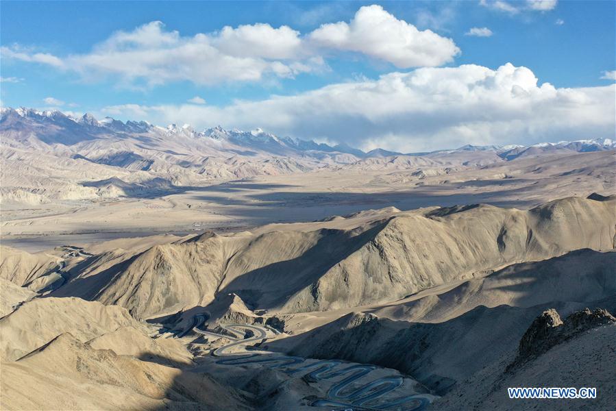 Xinjiang: vista aérea da 