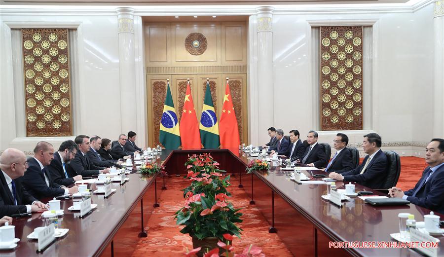 Premiê chinês se reúne com o presidente brasileiro