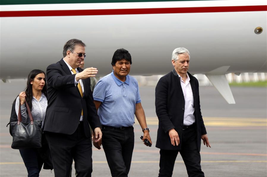 Evo Morales da Bolívia chega ao México