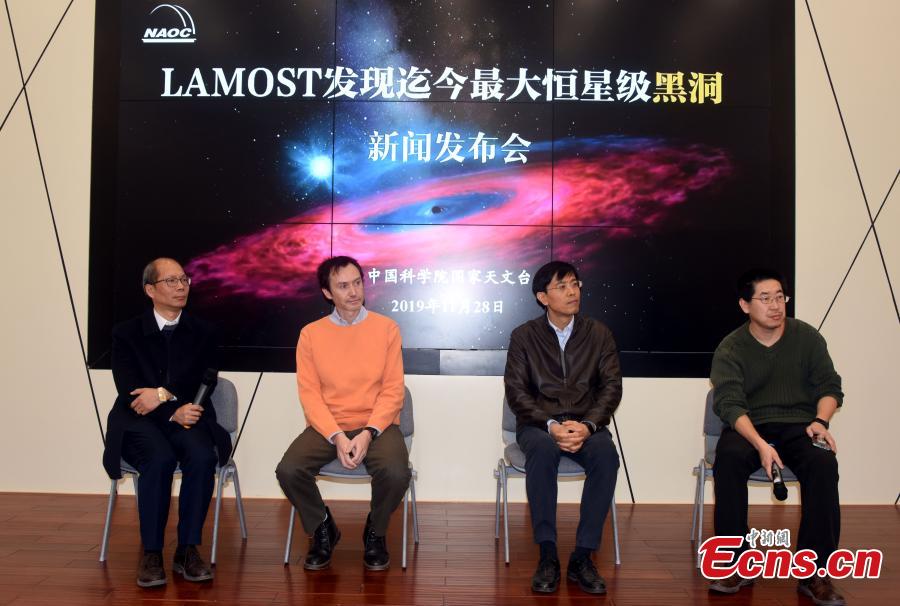 Astrónomos chineses descobrem buraco negro gigante