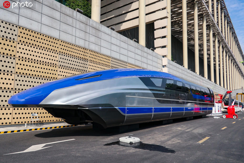 Galeria: quatro trens maglev são exibidos em Hangzhou 