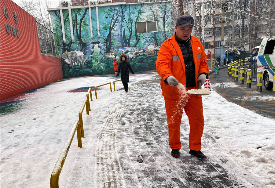 Beijing recebe segunda queda de neve do ano