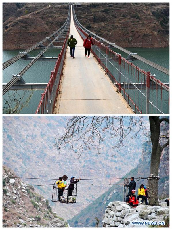 Governo local substitui teleférico por ponte sobre rio Niulan