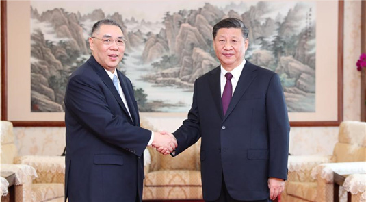 Presidente Xi se reúne com chefe do Executivo da RAEM
