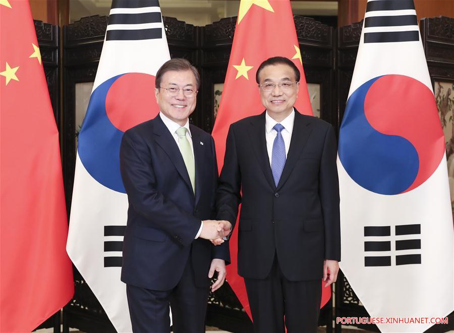 Premiê chinês Li se reúne com presidente da República da Coreia sobre cooperação