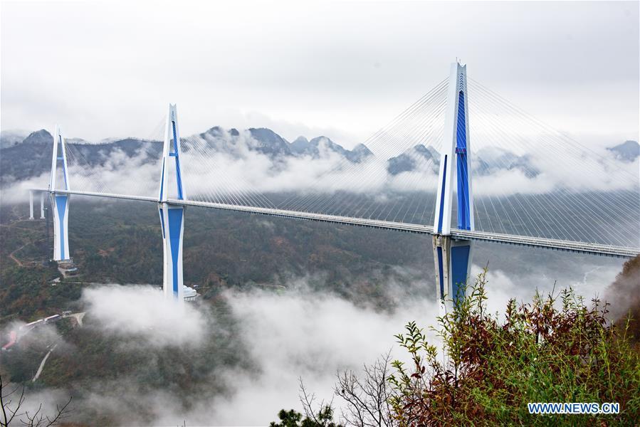Guizhou: ponte Pingtang será aberta no início de 2020