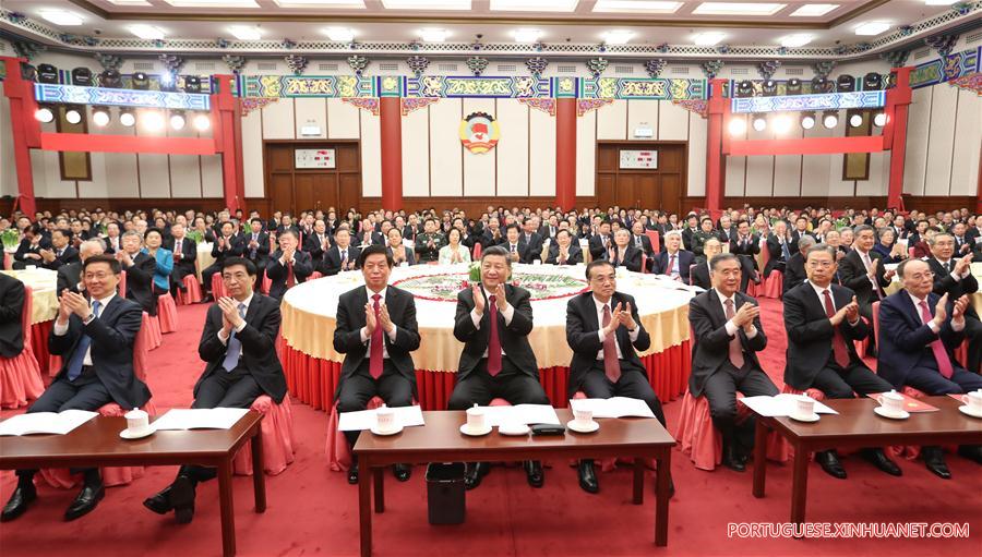 Presidente chinês discursa em reunião de Ano Novo do Comitê Nacional do mais alto órgão de consulta política