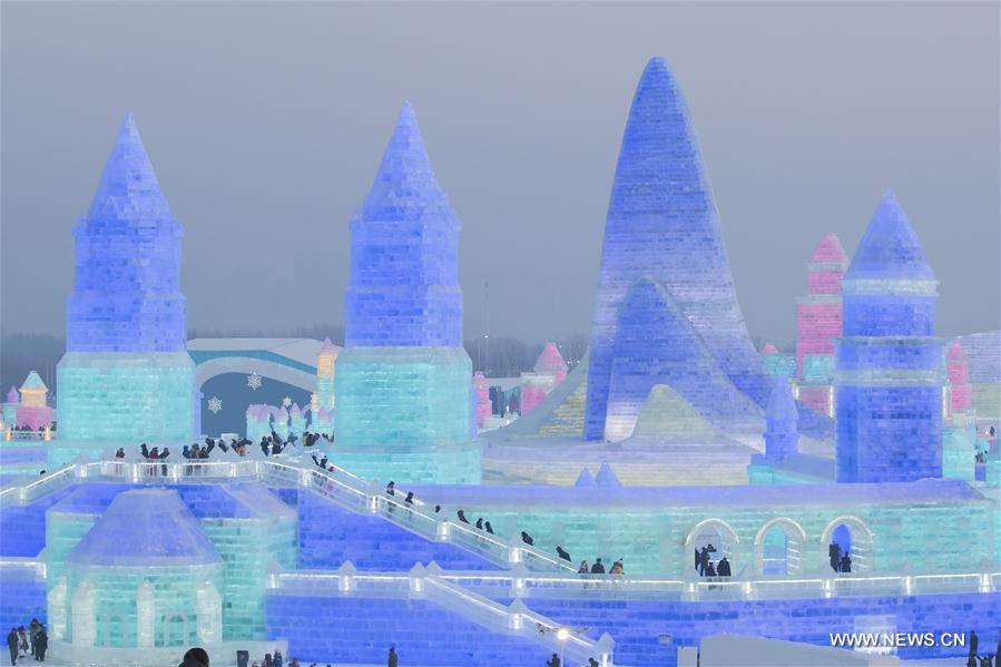 Festival anual de Gelo e Neve abre em Harbin