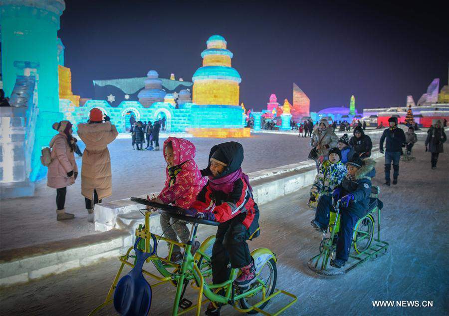 Festival anual de Gelo e Neve abre em Harbin
