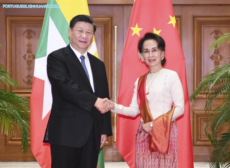China e Mianmar concordam em construir conjuntamente uma comunidade com futuro compartilhado