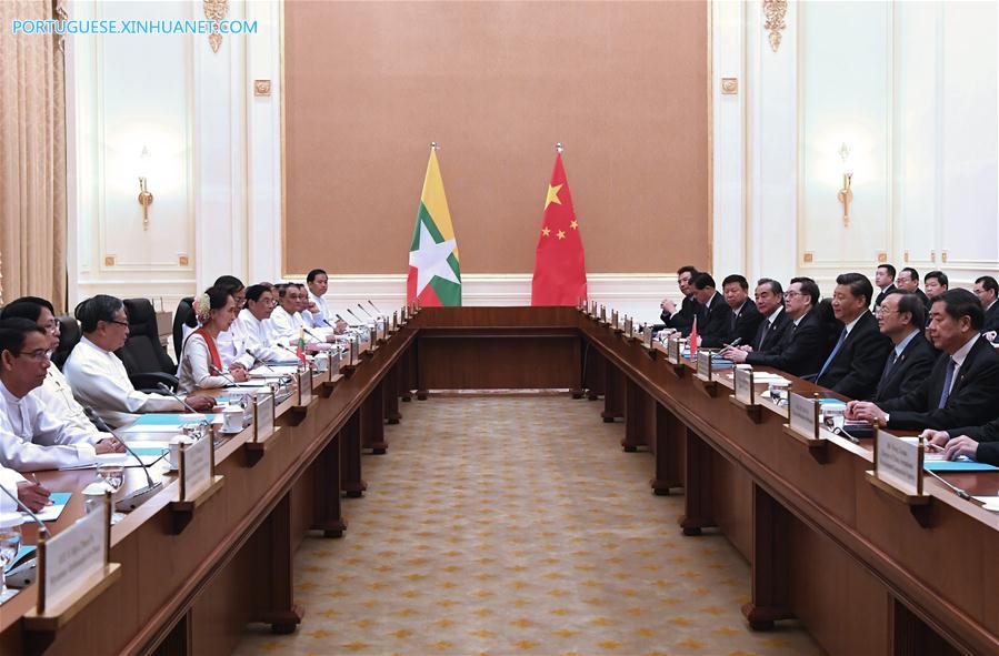 China e Mianmar concordam em construir conjuntamente uma comunidade com futuro compartilhado