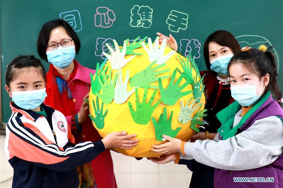 Atividade temática do Dia da Terra realizada na China