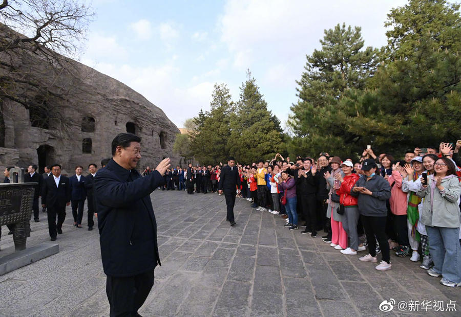 Xi enfatiza proteção das Grutas de Yungang
