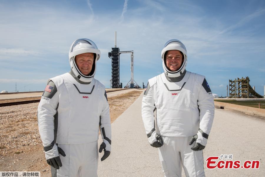 Astronautas da NASA ensaiam para lançamento do SpaceX Demo-2