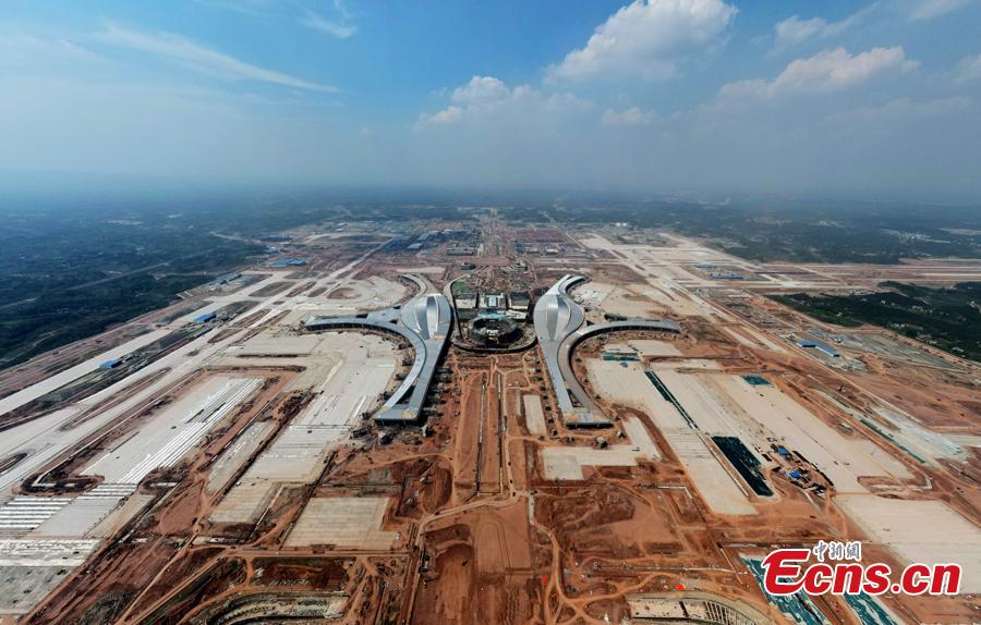 Aeroporto Internacional de Chengdu Tianfu está em construção


