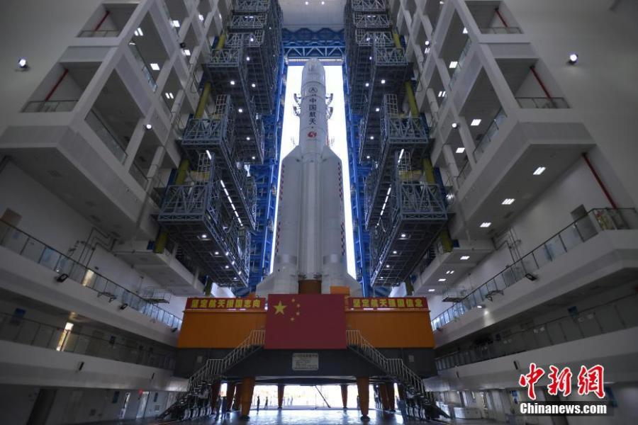 Foguete chega à plataforma de lançamento para transportar sonda chinesa de Marte Tianwen-1 
