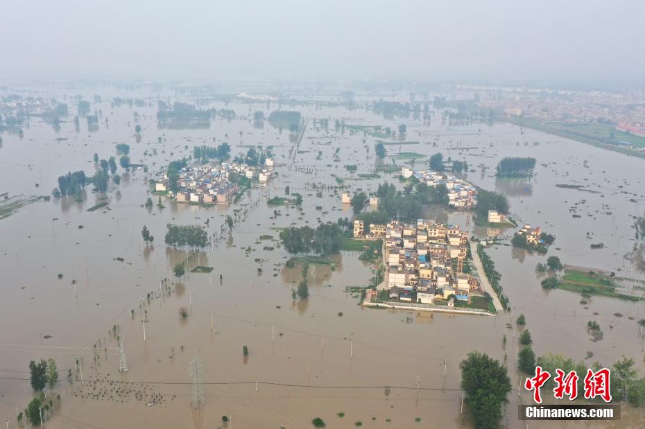 Anhui: área de armazenamento de inundações em Mengwa entra em operação