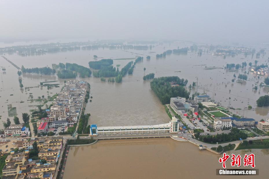 Anhui: área de armazenamento de inundações em Mengwa entra em operação