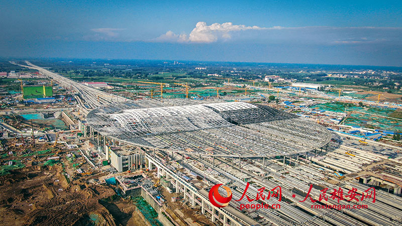 Galeria: Fotos aéreas da estação ferroviária interurbana de Xiongan