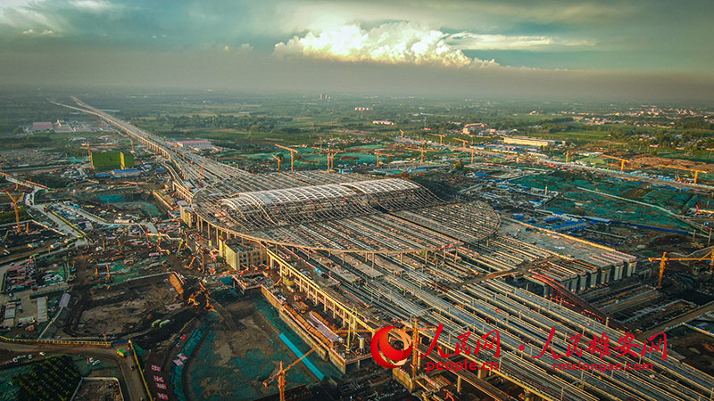 Galeria: Fotos aéreas da estação ferroviária interurbana de Xiongan
