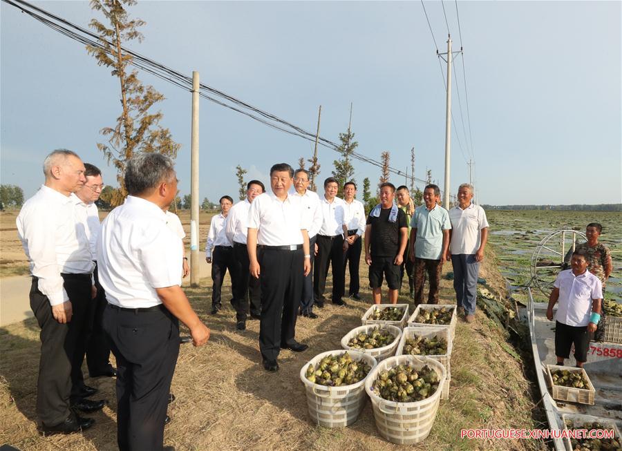 Xi inspeciona Província de Anhui, no leste da China