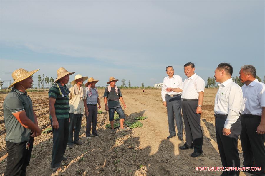 Xi inspeciona Província de Anhui, no leste da China