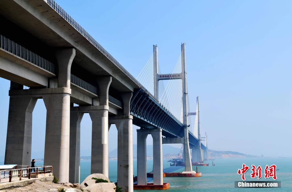 Fujian: Teste de carga realizado na ponte mais longa de duplo uso em Pingtan 