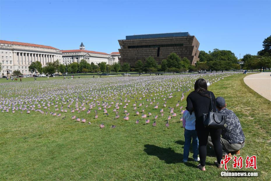 Washington lamenta vítimas de Covid-19 com 200.000 bandeiras na Praça Nacional