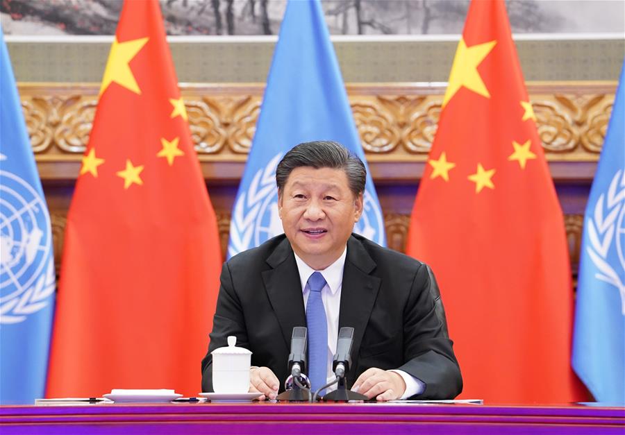 Xi e chefe da ONU realizam videoconferência