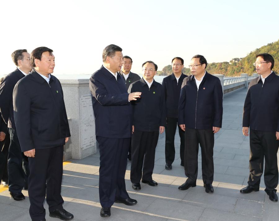 Xi inspeciona Província de Jiangsu, no leste da China