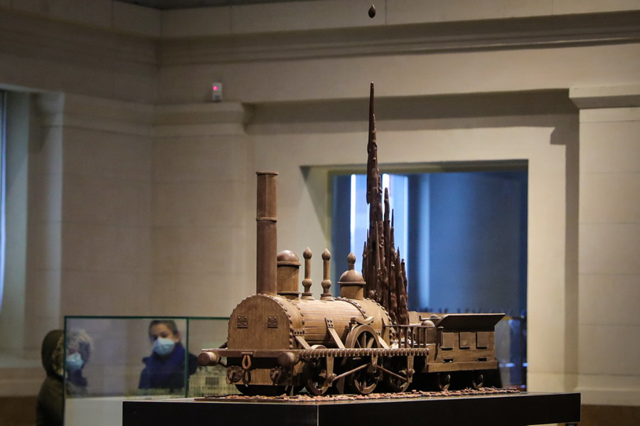 Bélgica lança exposição de trens de chocolate