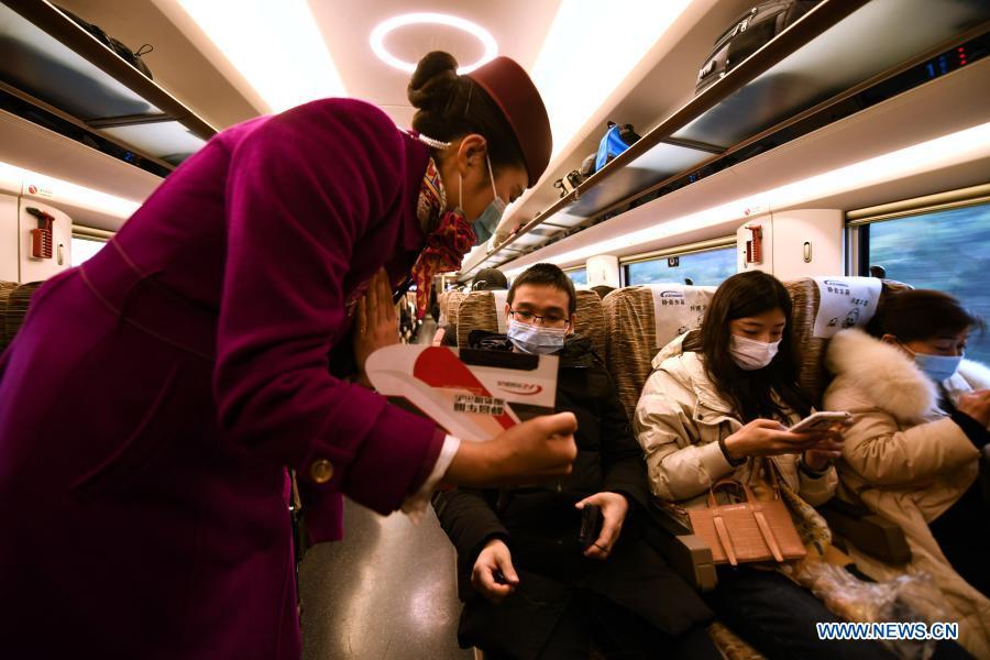 Galeria: trens de alta velocidade na China fornecem vagão silencioso