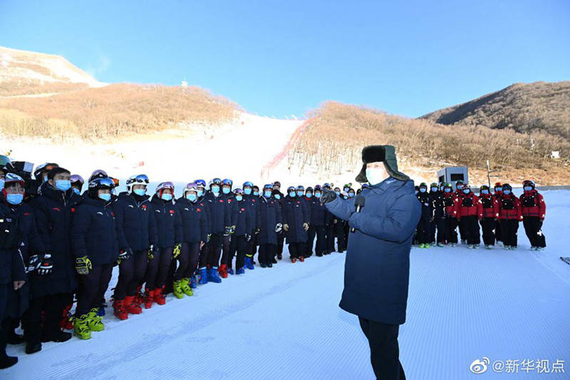 Xi inspeciona trabalhos preparatórios para os Jogos Olímpicos de Beijing 2022