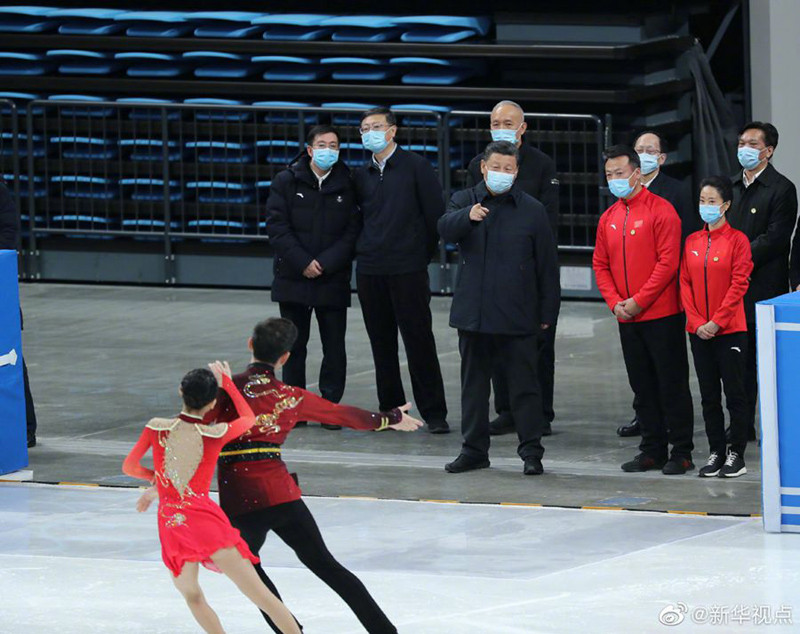 Xi inspeciona trabalhos preparatórios para os Jogos Olímpicos de Beijing 2022