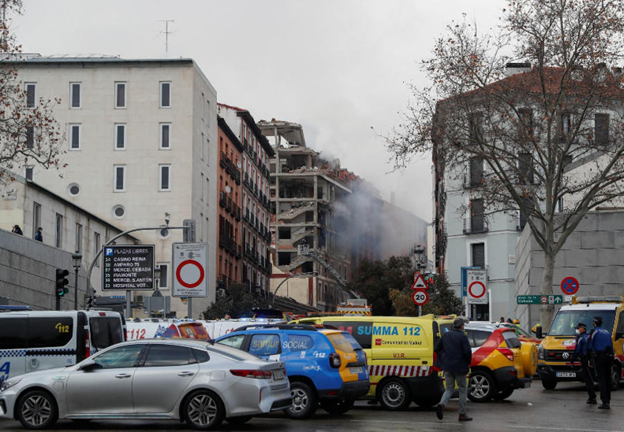 Espanha: prédio residencial explode em Madrid