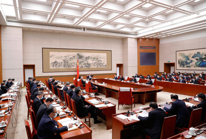Gabinete chinês discute projetos do relatório de trabalho do governo e do 14º Plano Quinquenal